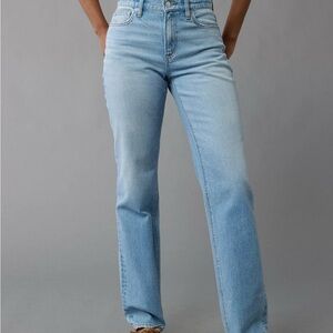 AE Stretch Super High-Waisted Straight Jean